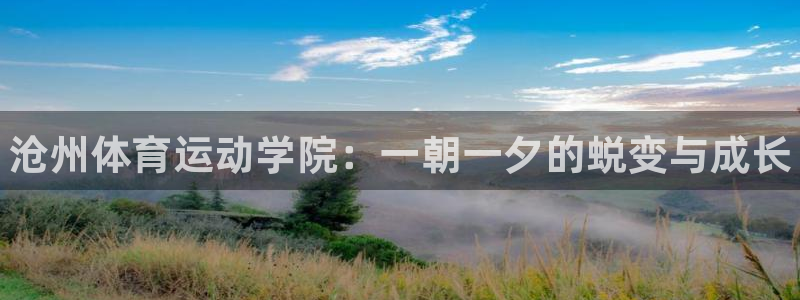 J9官网下载平台APP:沧州体育运动学院:一朝一夕的蜕变与成